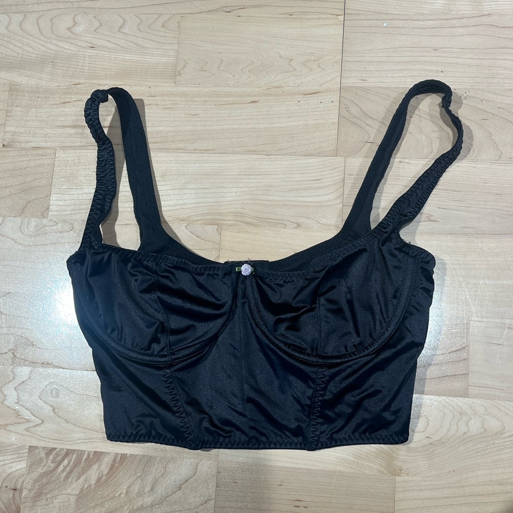 SKIMS Black Bra Top